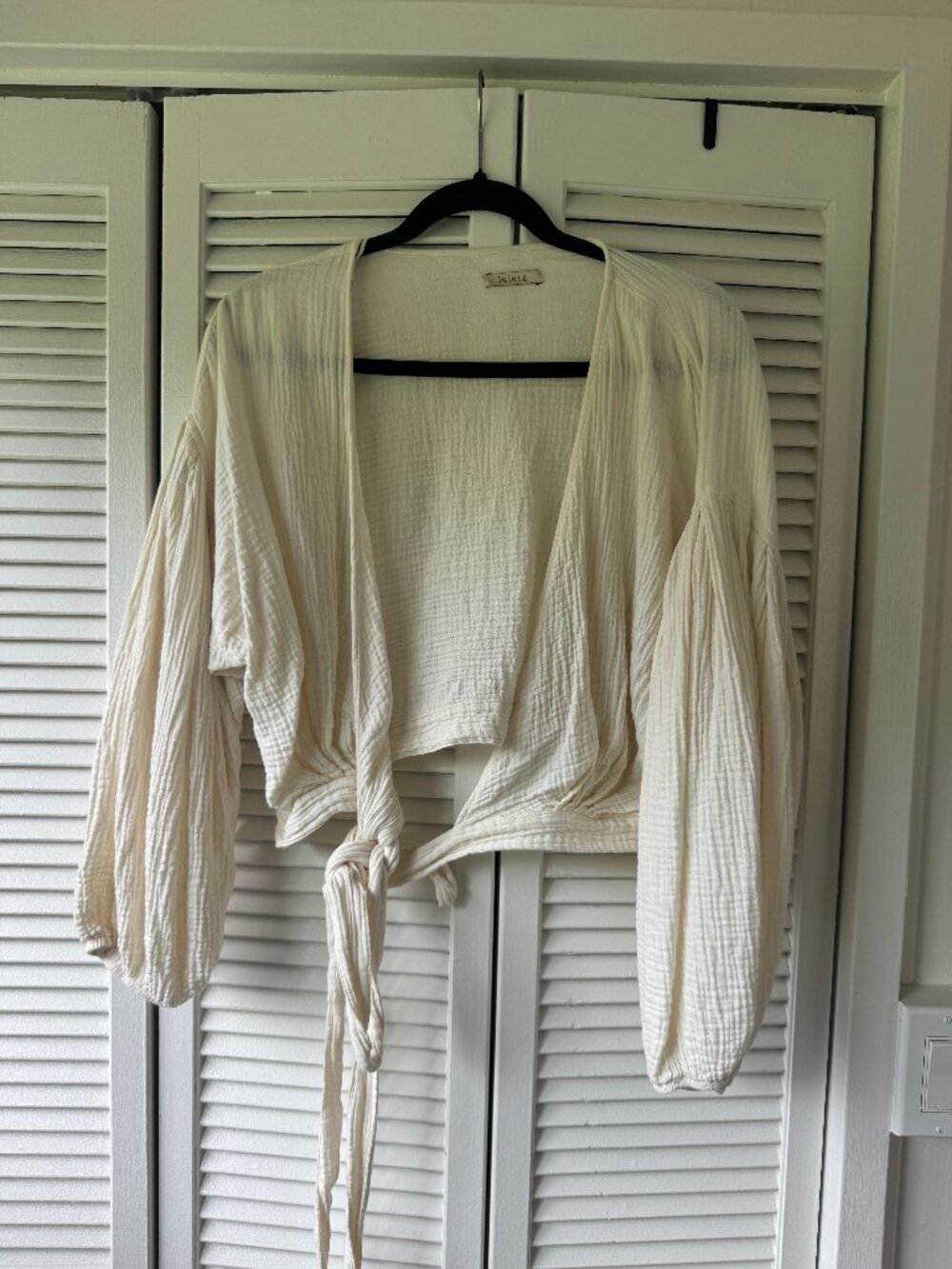 Ikikiz Crinkle Wrap Top